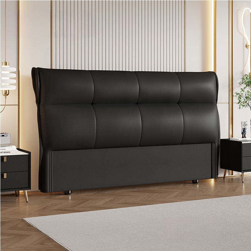 Art Deco Style Panel Headboard with No Distressing, Decorative-stitched Tufting, Rectangle Shape for Queen/Full/Twin XL Bed, Sponge Upholstery Fill, Standard Height