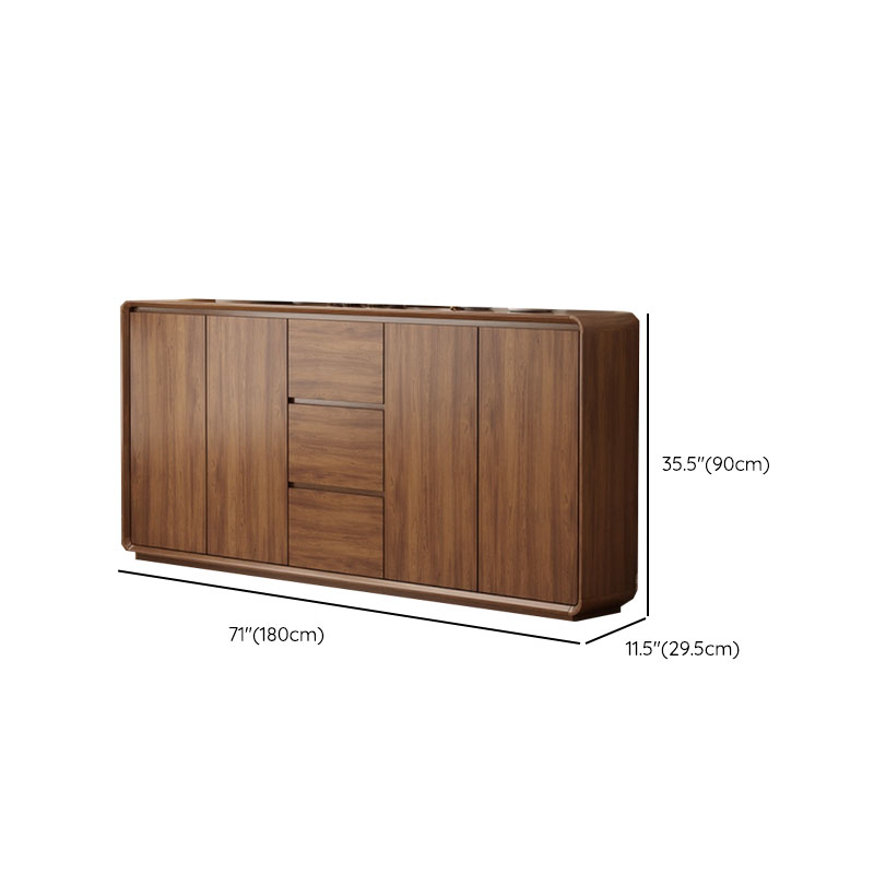 Casual Cocoa Standard/Narrow Sideboard with 3 Drawers/3 Shelves/2 Doors/3 Doors - image 22