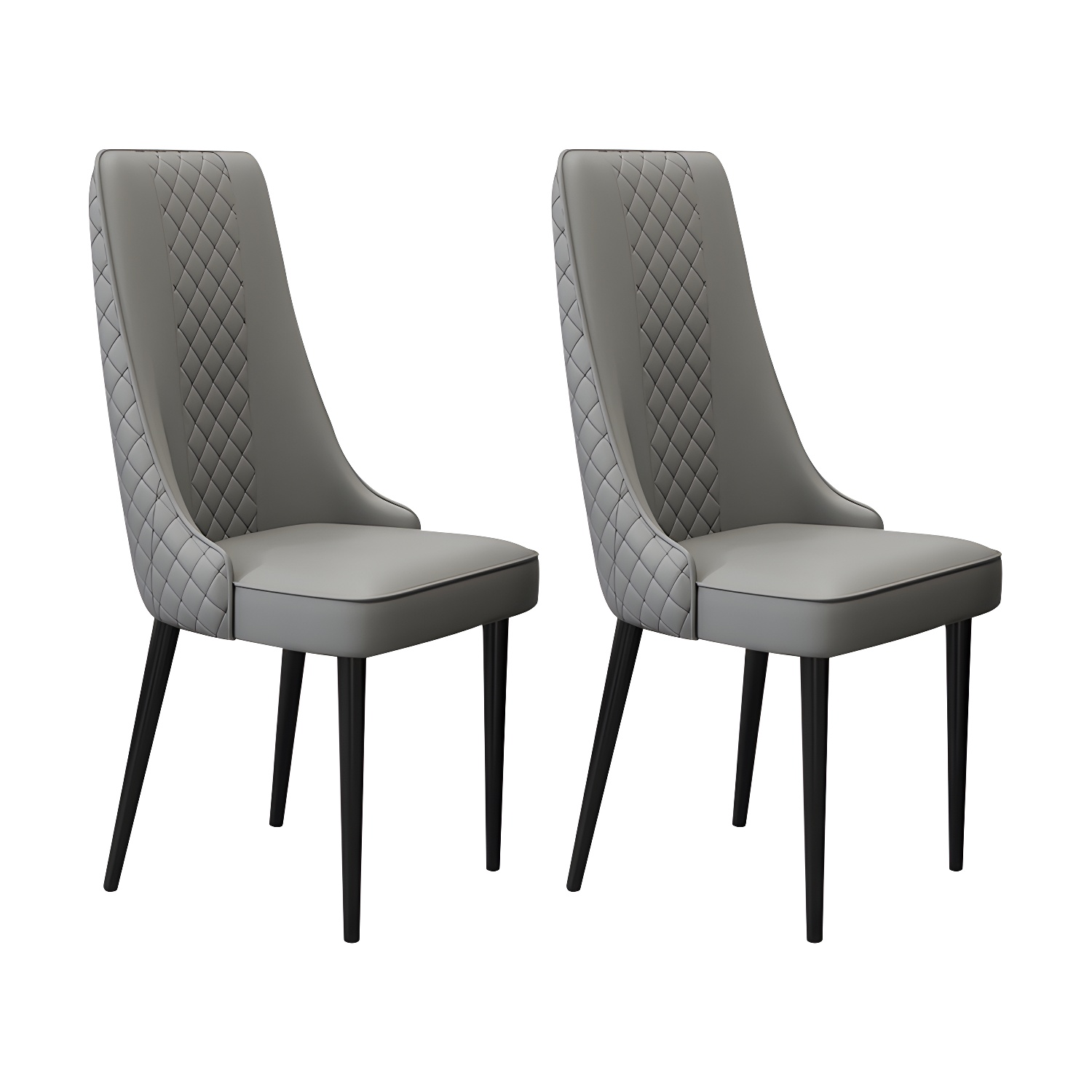 Glam Style Side Chair Leather Parsons Indoor Dining Chair for Living Room - image 5