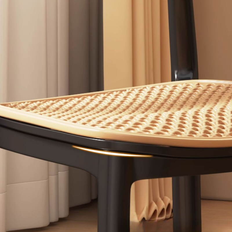 Contemporary Side Chair with Uncovered Back, Cocoa/Sage/Wood Grain Synthetic Legs - image 12