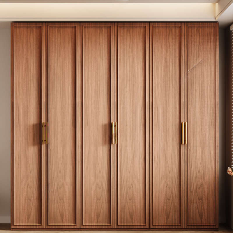 Acorn Minimalist Wooden Independent Wardrobe Closet with Soft Close Drawer, Soft Close Door, and Interior Shelves