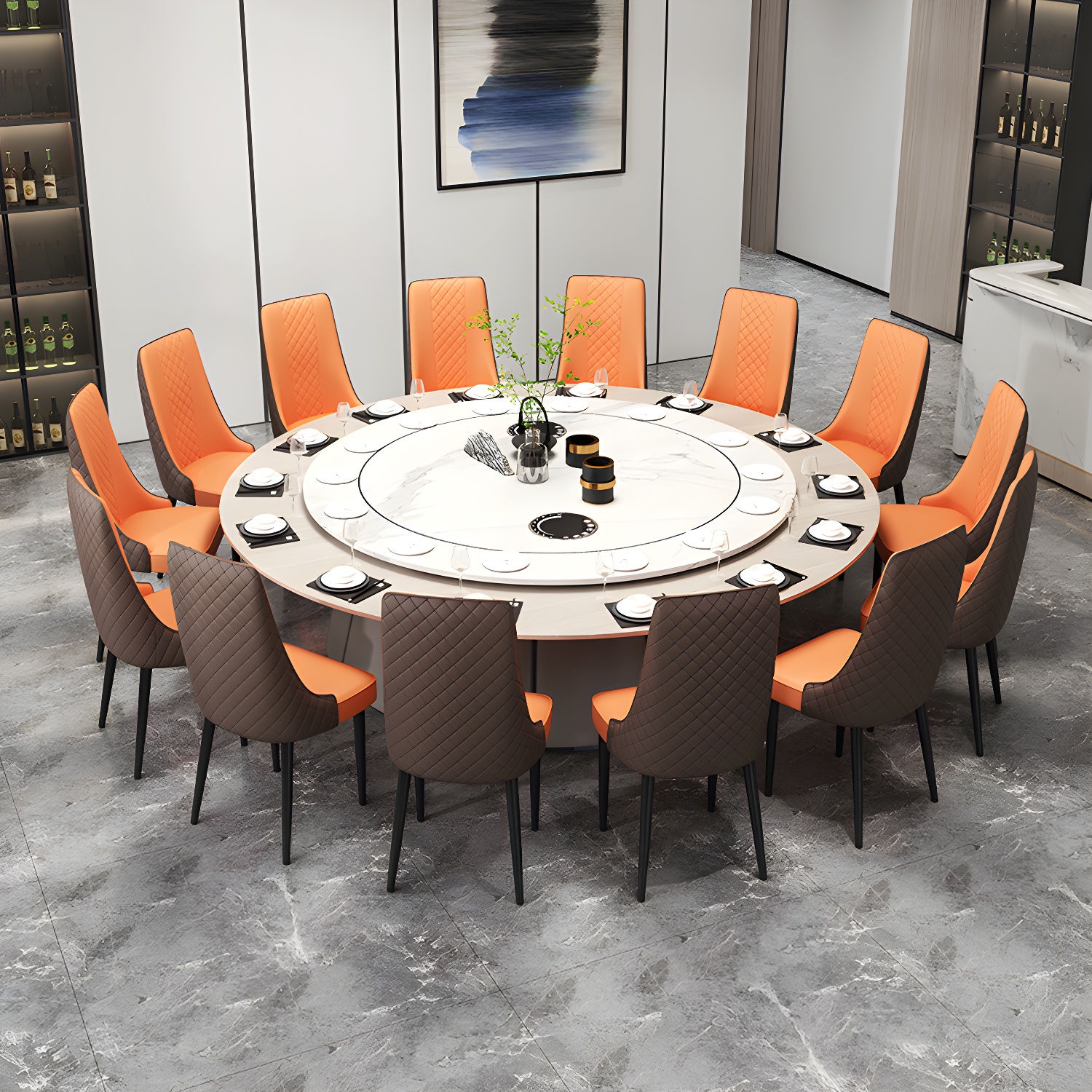 Glam Style Side Chair Leather Parsons Indoor Dining Chair for Living Room - image 13