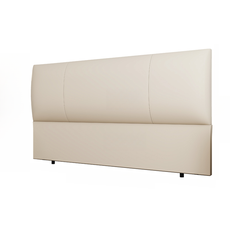 Simplistic Style Panel Headboard in Natural Wood with No Distressing, Rectangular Shape for Queen/Full/Twin XL Bed, Featuring Sponge Upholstery and Standard Height