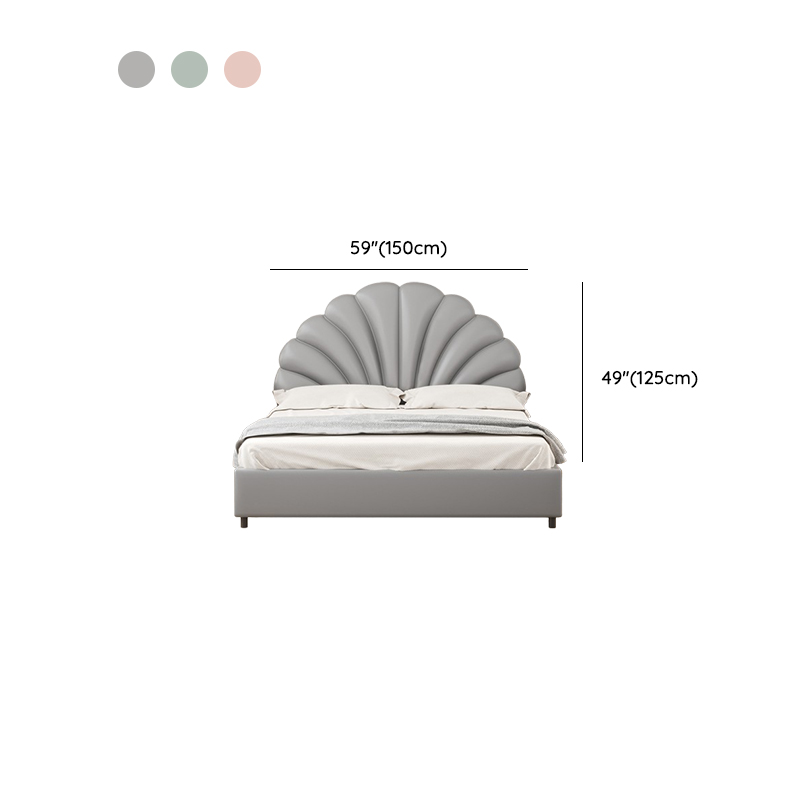 Modish No Distressing Timber Panel Headboard with Arched Shape for King/Twin XL/Full Bed, Featuring Sponge Upholstery and Standard Height - image 11