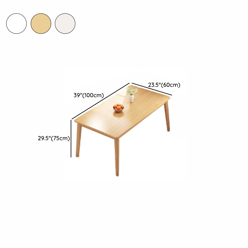 Rectangular Dining Table Set with Recycled Wood Fixed Table, Padded Chair Back, and Separable Design - image 12