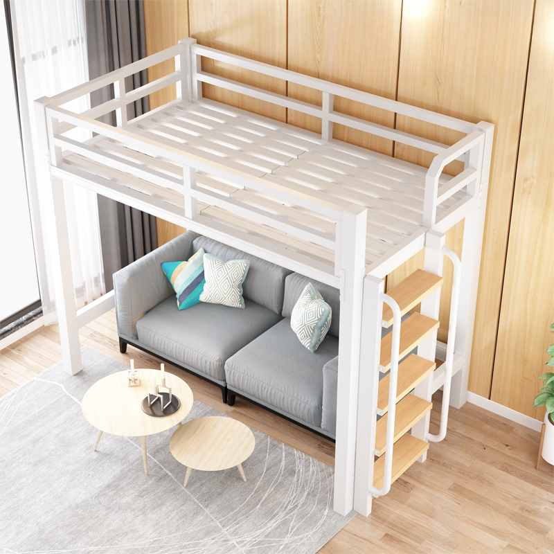 Art Deco High Bed Frame/Bunk Bed with Stair - image 2