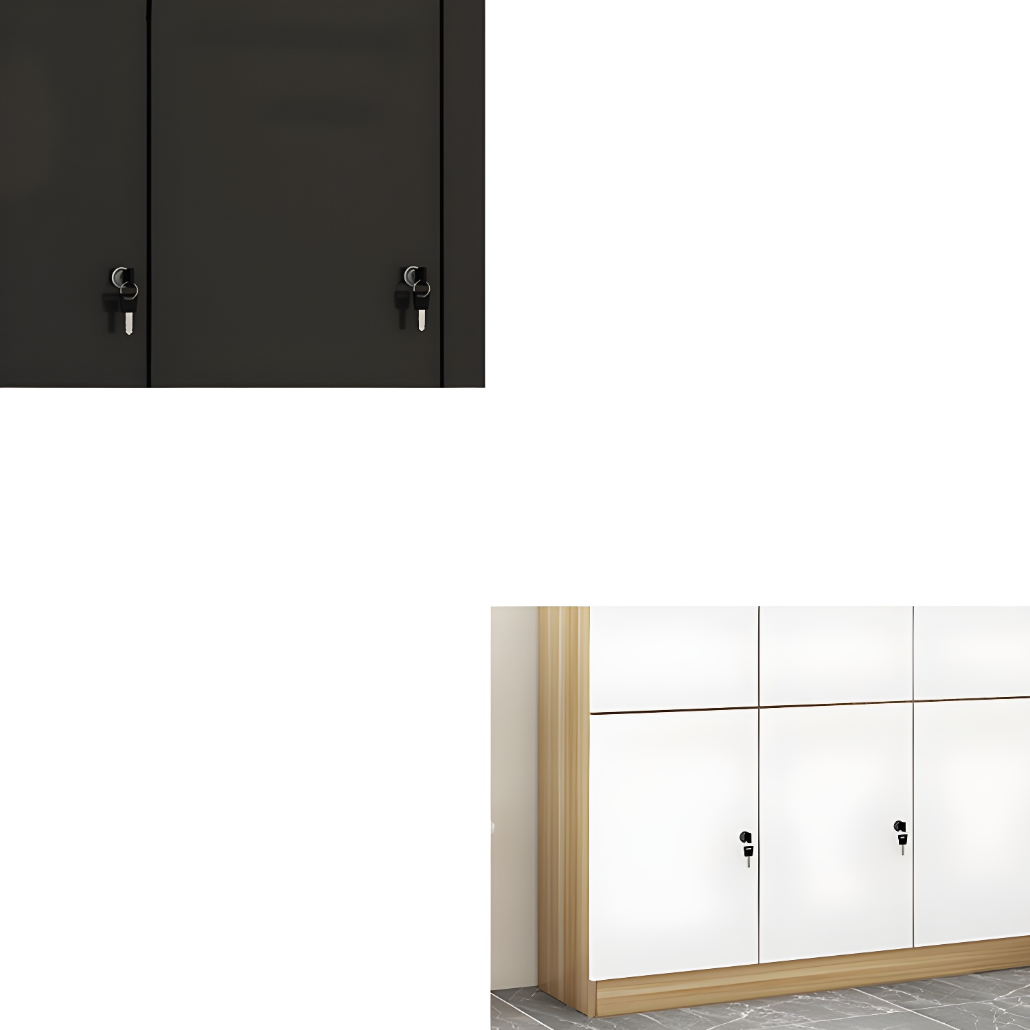 Manufactured Wood Matte Finish Storage Cabinet Modern Cabinet for Bathroom - image 11
