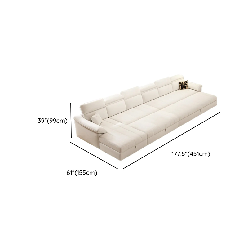 Straight 7 Person Sofa Recliner with Under-seat-storage in Horizontal Orientation - image 16