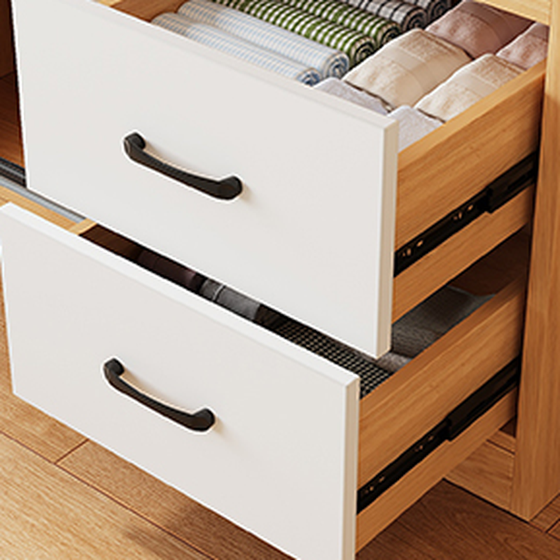 White Modish Wooden Independent Armoire Cabinet with Soft Close Drawer, Soft Close Door, and Interior Shelves - image 4