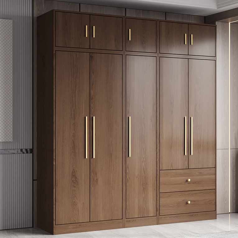 Modern Wood Wardrobe Armoire: 1pc Clothing Rod, Non-Adjust Shelves, Pre-Drilled Holes - image 12