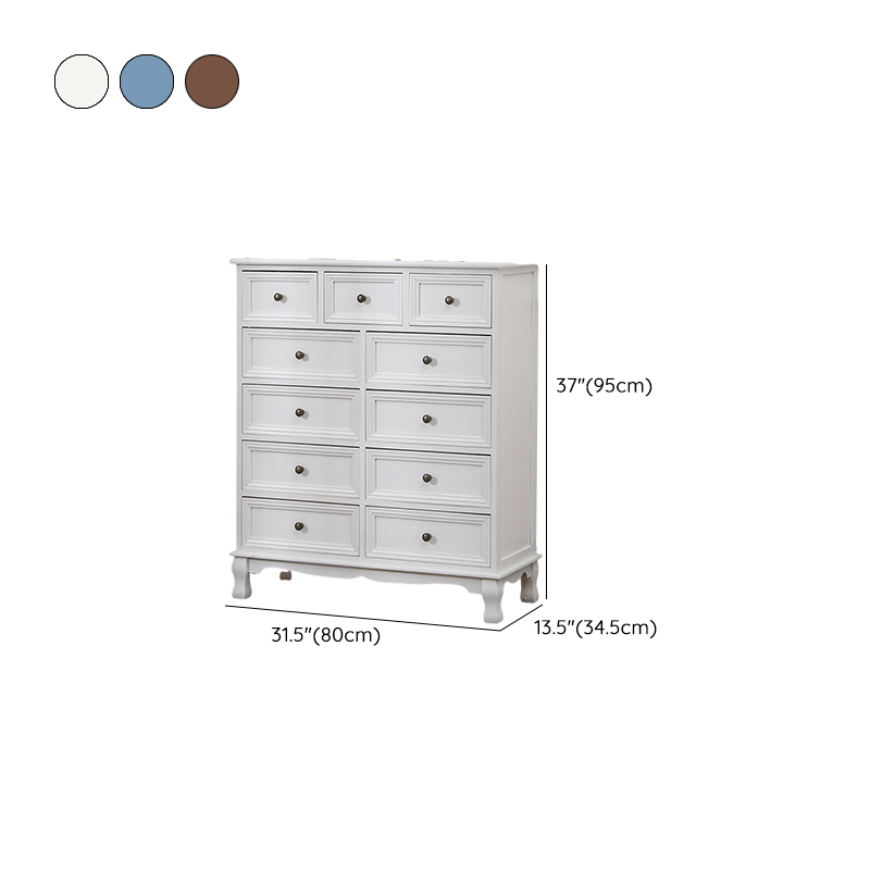 Wooden Bronze Solid Wood Dressers & Chests with Drawers Metal Handle, No Assembly - image 21