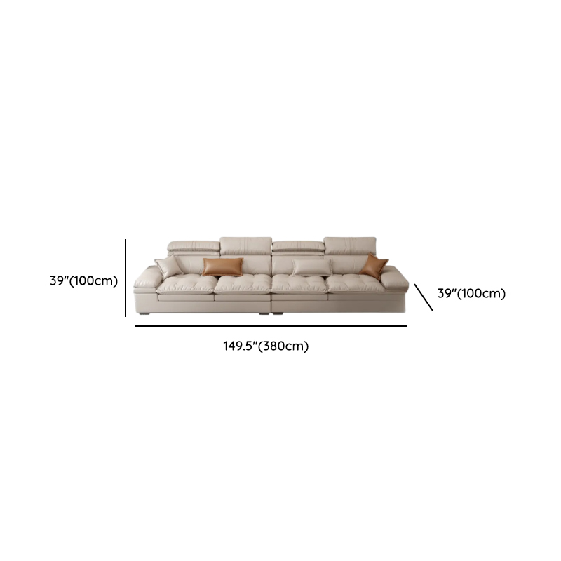 Comfortable L-Shape Corner Sectional Seats 5, Right Hand Facing with Down Seat Fill - image 8