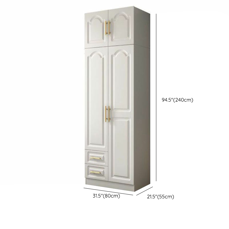 Contemporary Wood Chalk Wardrobe Closet with Interior Shelves&Clothing Rack&3-Drawer/6 Drawers/5-Drawer - image 15