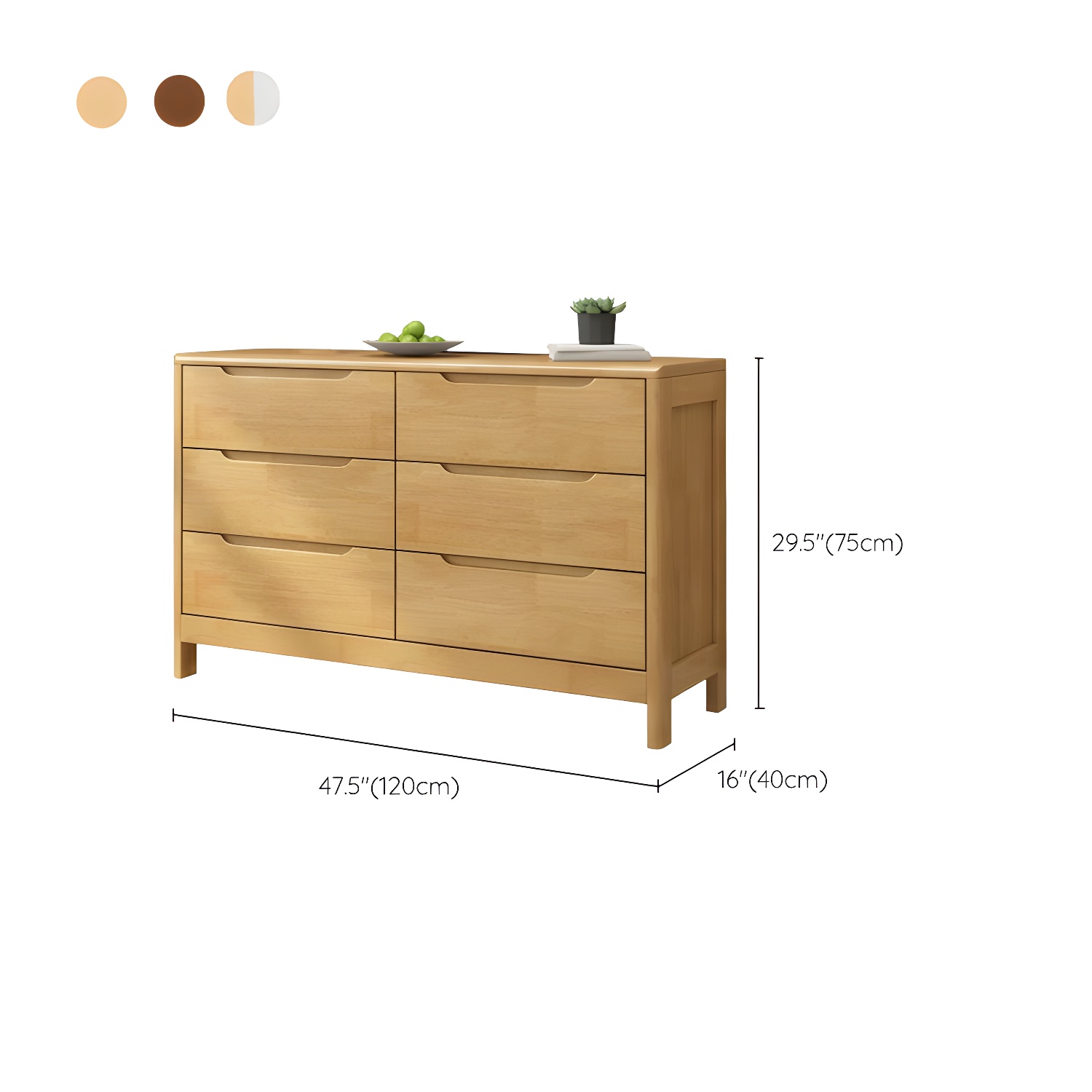 Mid-Century Modern Chest Rubberwood Squared Legs Grooves with Drawer Accent Chest - image 16