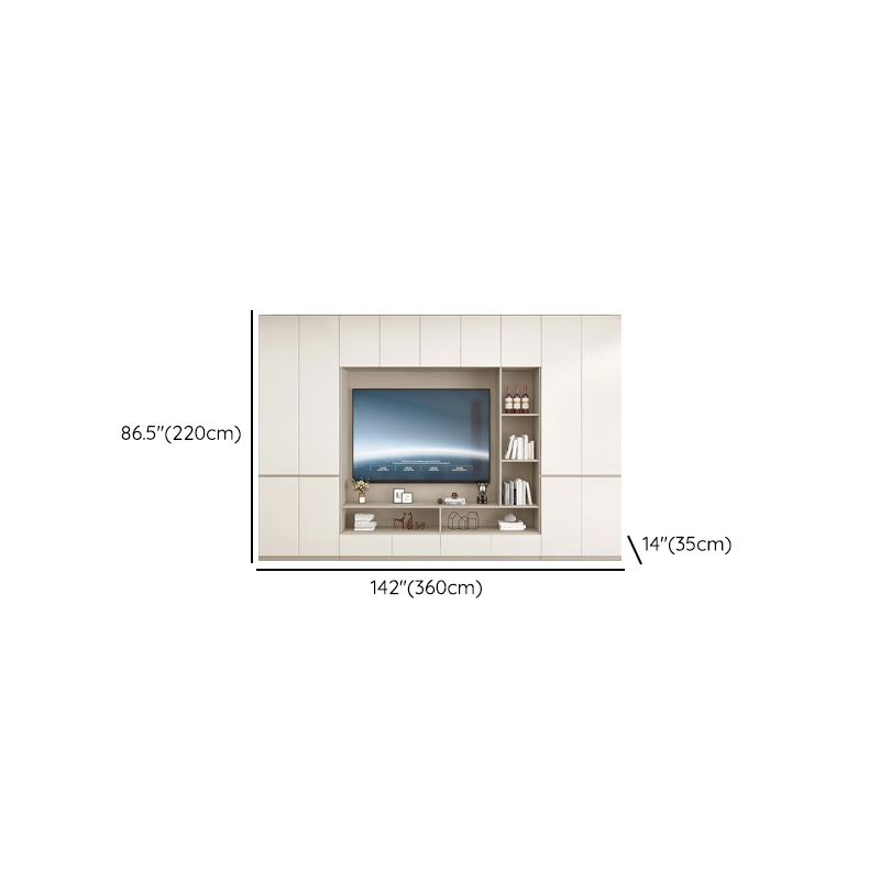 Rectangular Entertainment Center with Hutch, 2 Bookcases, Bridge, and Hutch Included - image 11