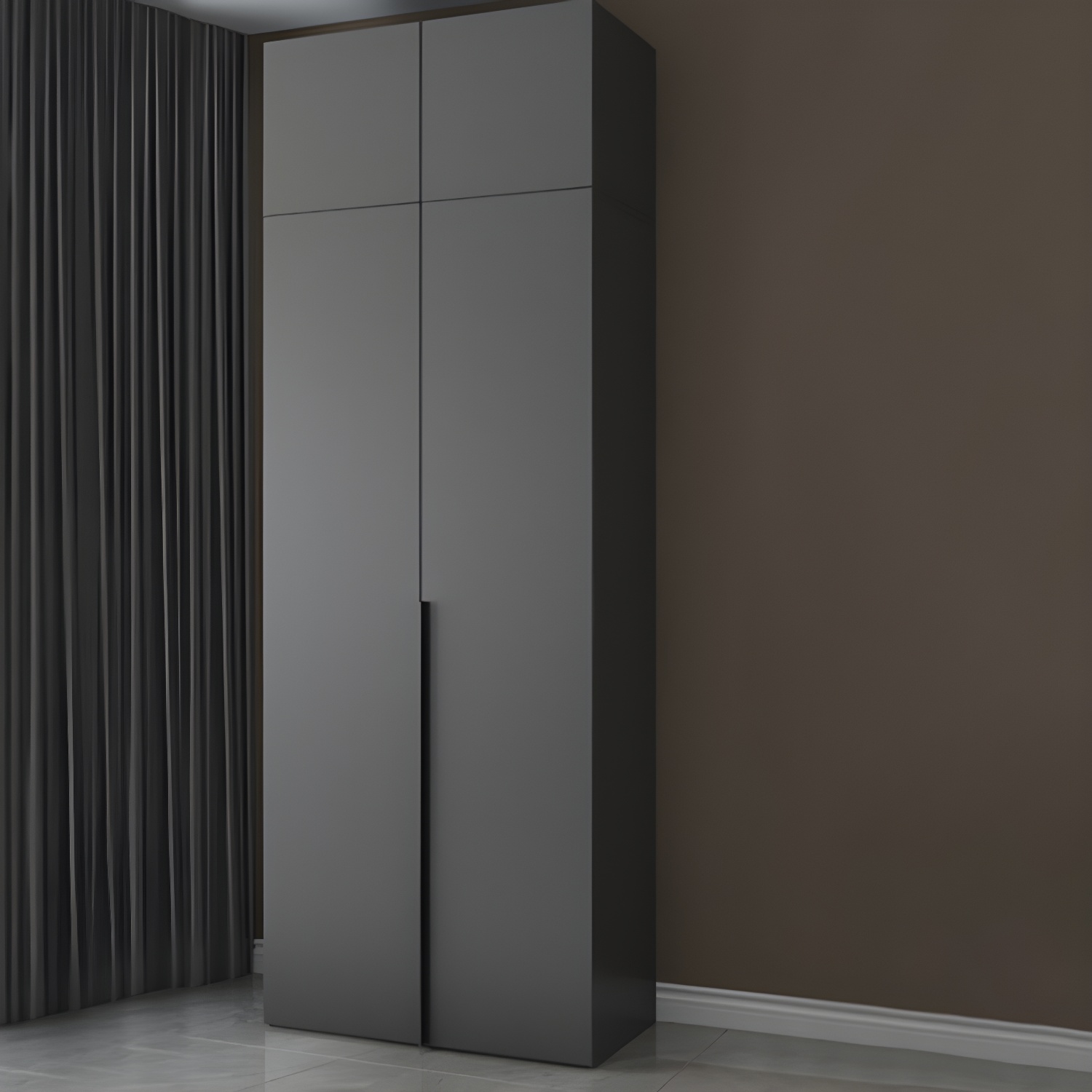 Modern Wooden Wardrobe Cabinet Bedroom Soft Close Doors Armoire - image 4