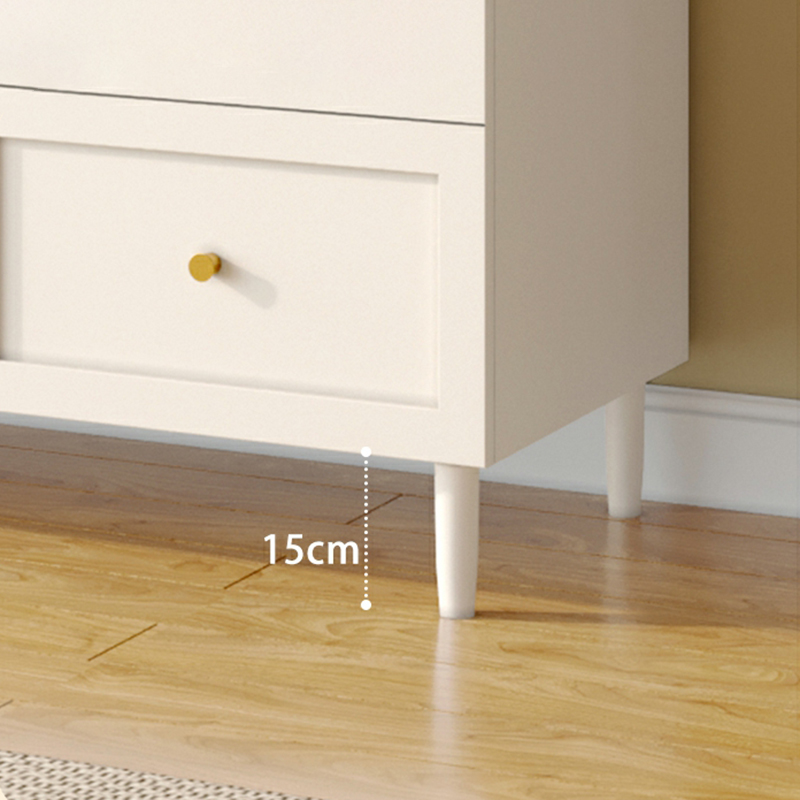 White Modern Sideboard Credenza with Cabinets and Reserve Installation Holes, Full Assembly Required - image 10