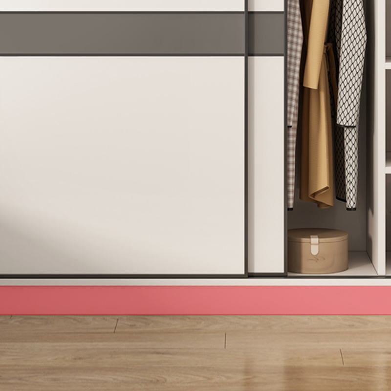 Chalk Nordic Timber Wardrobe with 3 Drawers, Self-supporting Design, Soft Close Door, and Clothing Rod - image 9