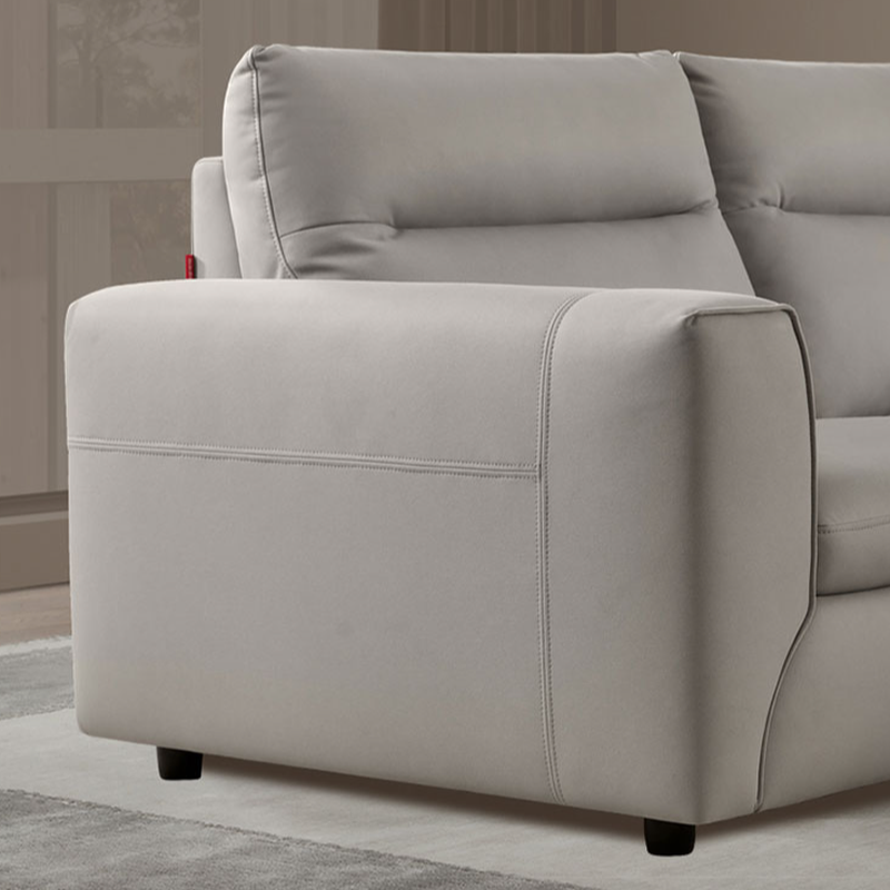Straight/L-Shape Cotton Upholstered Sofa Couch/Sofa Chaise, Horizontal/Right Hand Facing Orientation - image 5