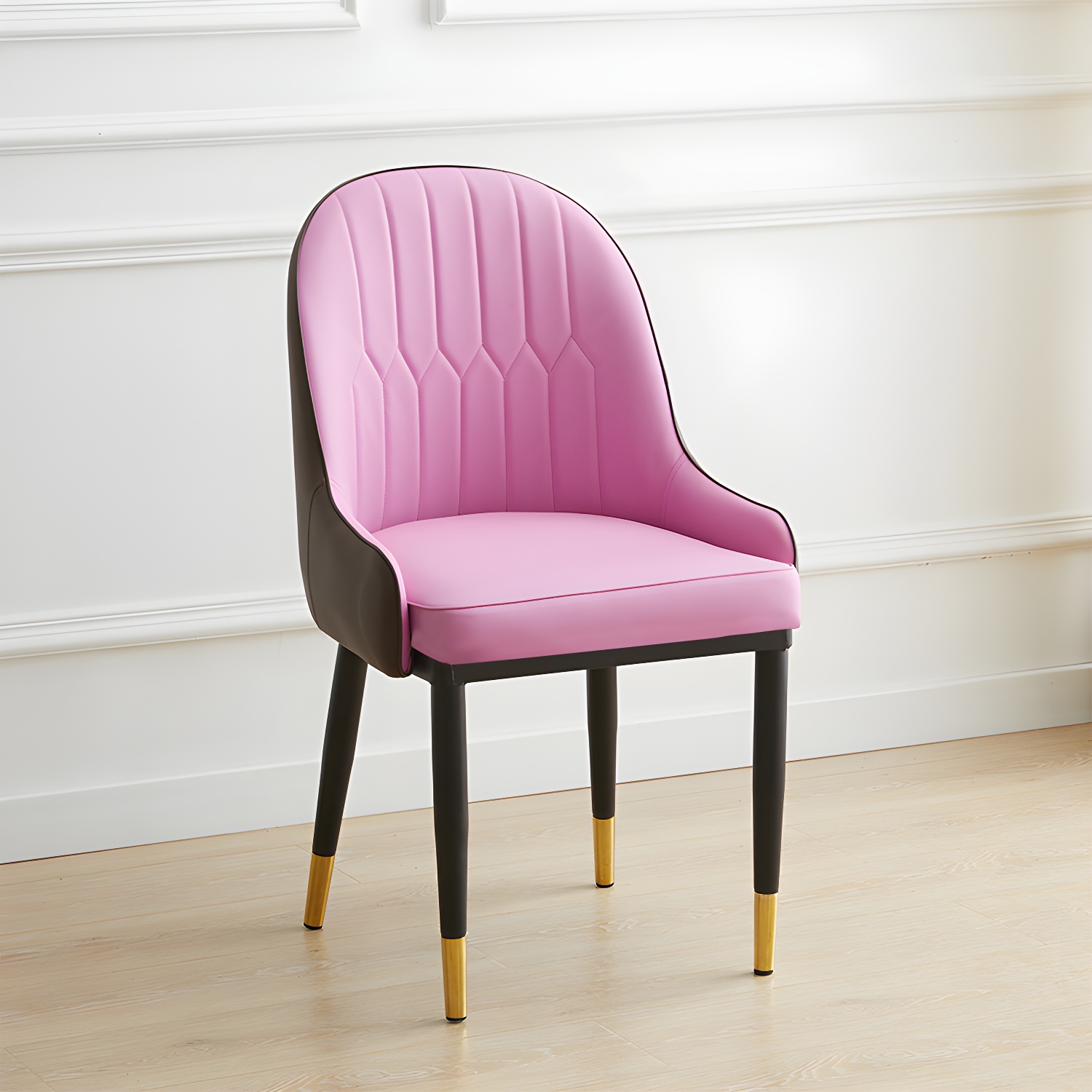 Contemporary Metal Dining Room Chairs Upholstered Dining Armchairs for Home Use - image 8