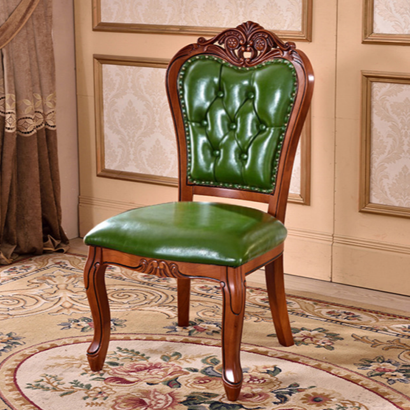 Modern Simple Style Queen Anne Upholstered Arm Chair with Arms, Walnut Timber Legs - image 10