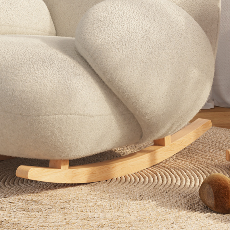 Contemporary Upholstered Rocking Chair with Cushioned Round Arm, Ottoman Included/Not Included - image 11