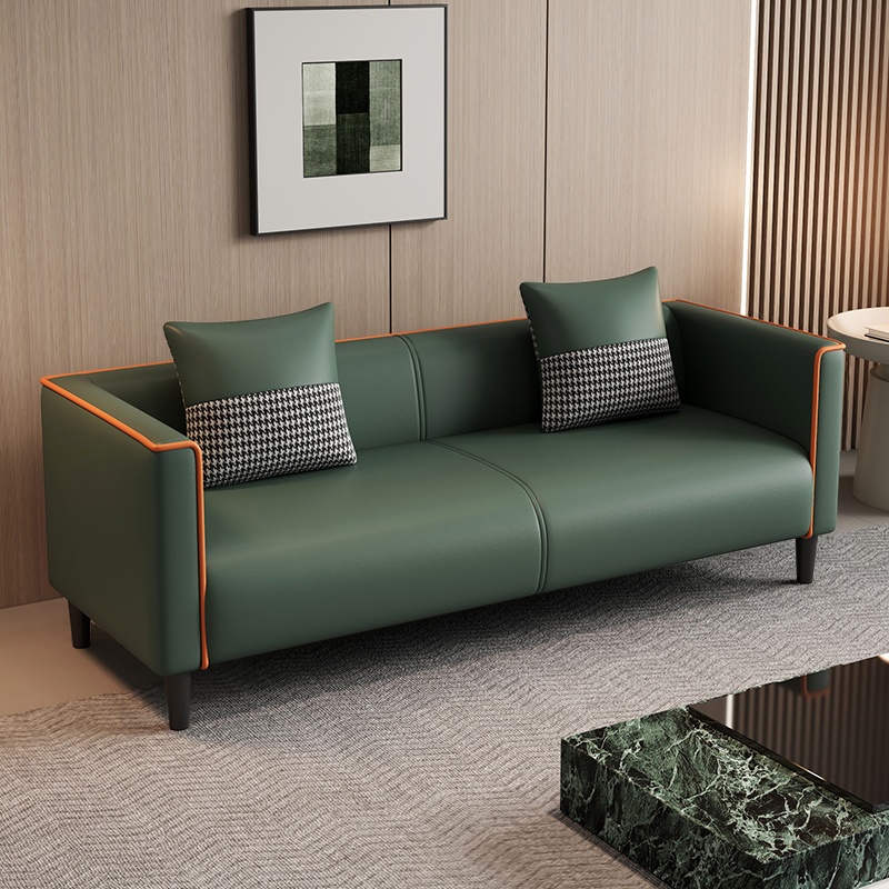Trendy Water Resistant Standard Sofa/Loveseat with Pillow Back in Dark Gray/Dark Blue/Sage, Arm Included, 2 People/Seats 3/4-seater, 2 Pillows - image 4