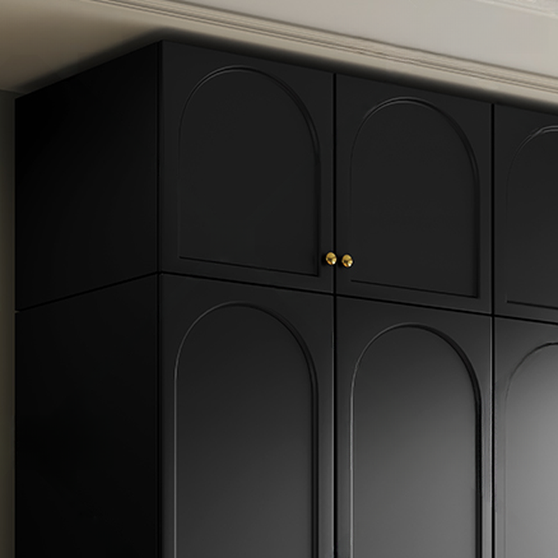 Contemporary Wood Wardrobe Armoire with Soft Close Drawer, Soft Close Door, Interior Shelves, and Hanging Rod - image 6