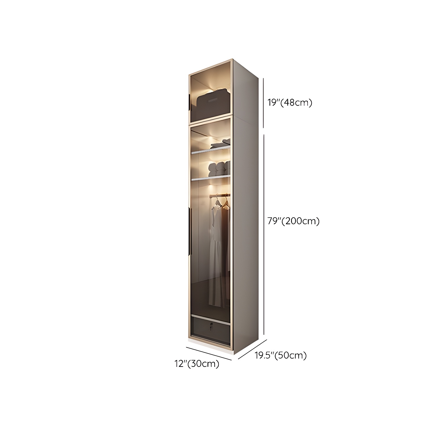 White Colour Wardrobe Armoire Contemporary Style Wooden Wardrobe Closet for Bedroom - image 21