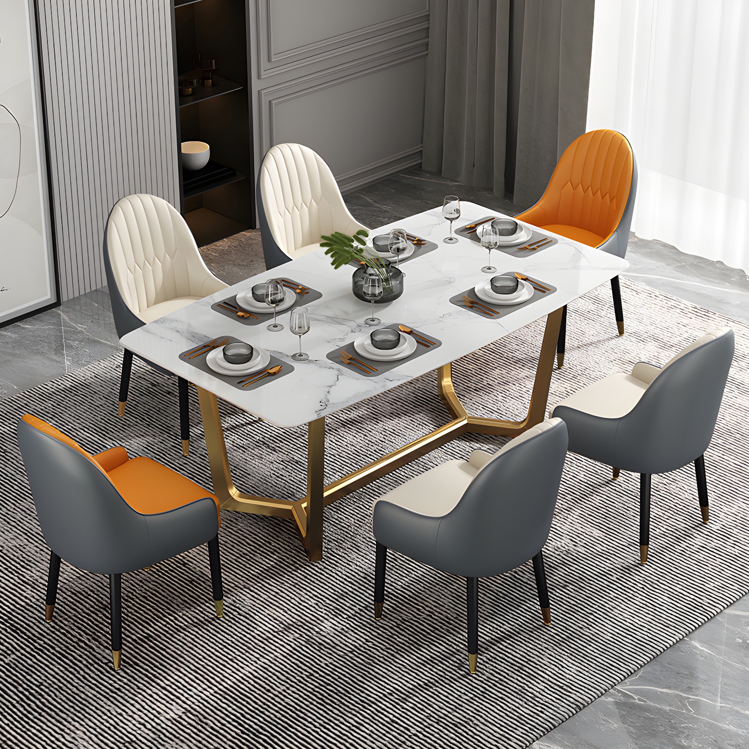 Leather Contemporary Home Side Chair Parsons Chair of 21'' Wide Chairs - image 19
