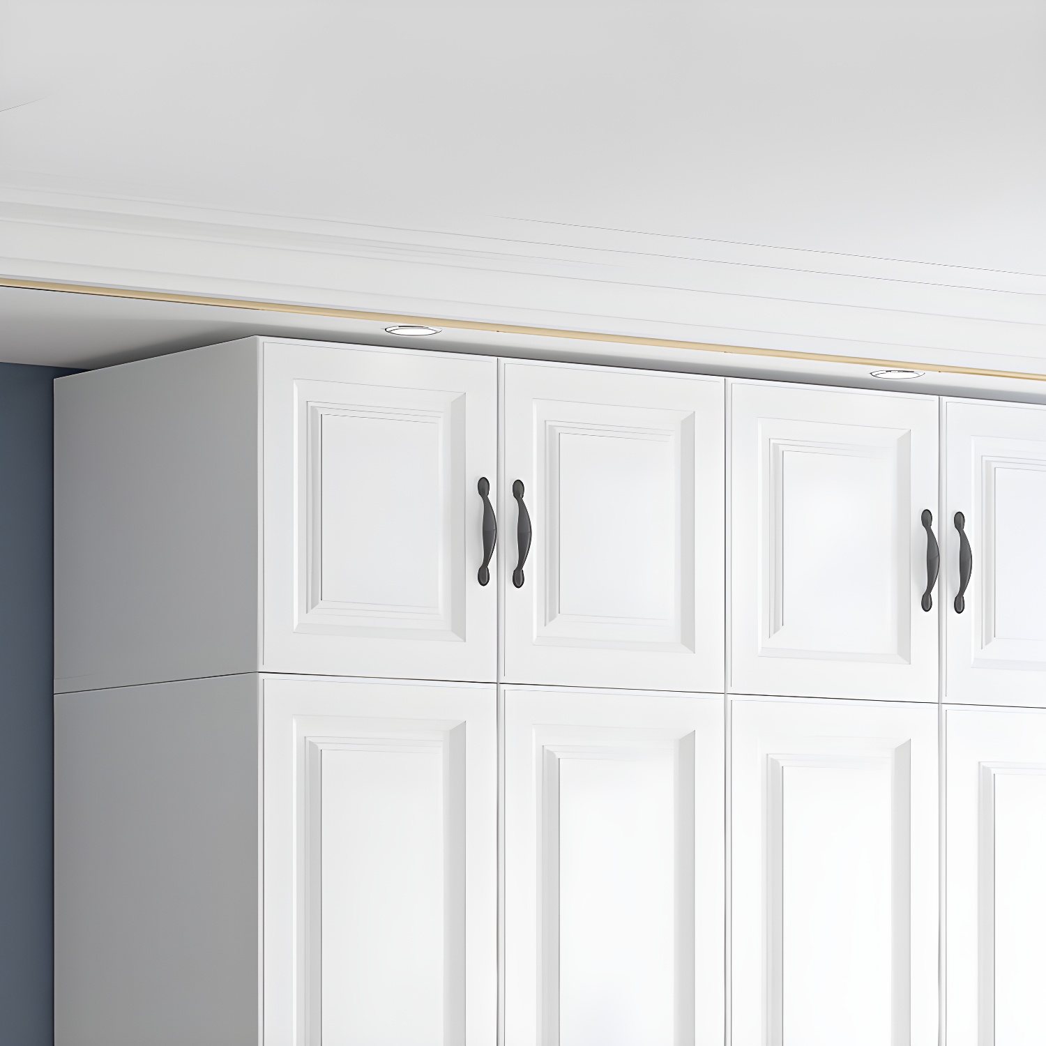 White Colour Wardrobe French Country Wooden Wardrobe Closet for Bedroom - image 7