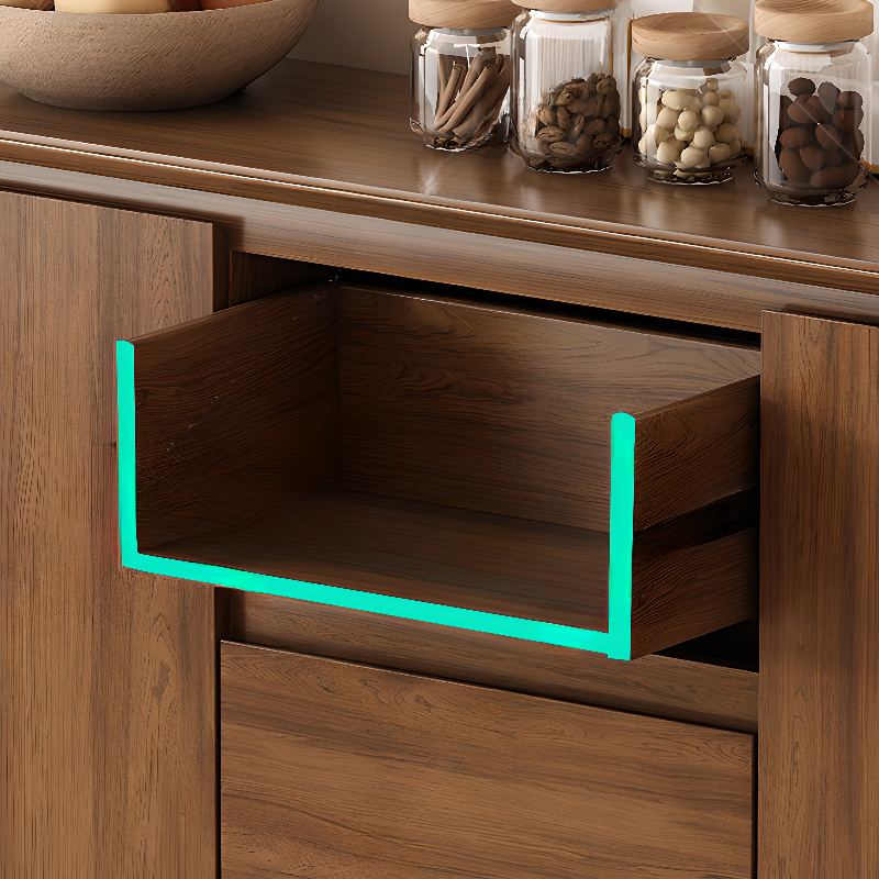 Casual Cocoa Standard/Narrow Sideboard with 3 Drawers/3 Shelves/2 Doors/3 Doors - image 7