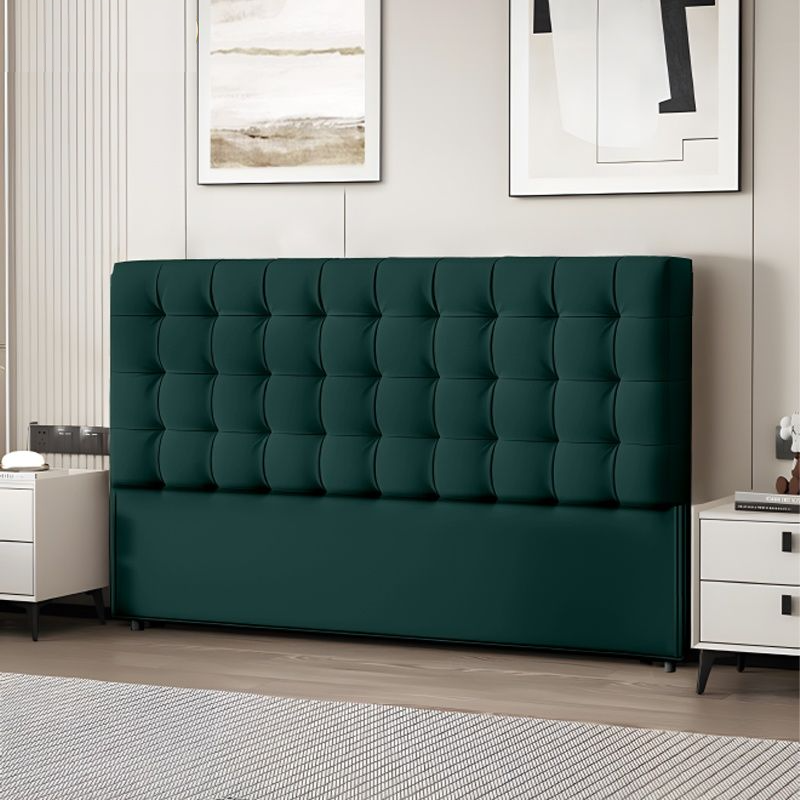 Modish No Distressing Button-tufted Panel Headboard in Rectangle Shape for King/Queen/Full Bed with Sponge Upholstery Fill and Standard Height - image 5