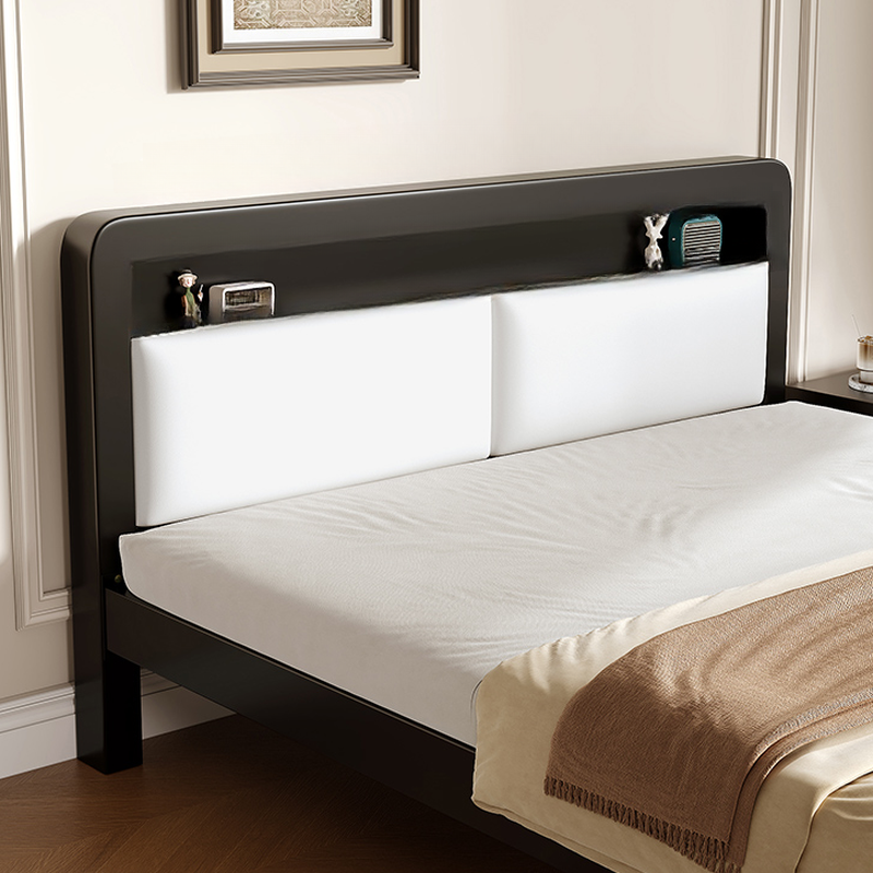Minimalist Solid Color Iron Storage Included Bed with Leg for Living Room - image 11