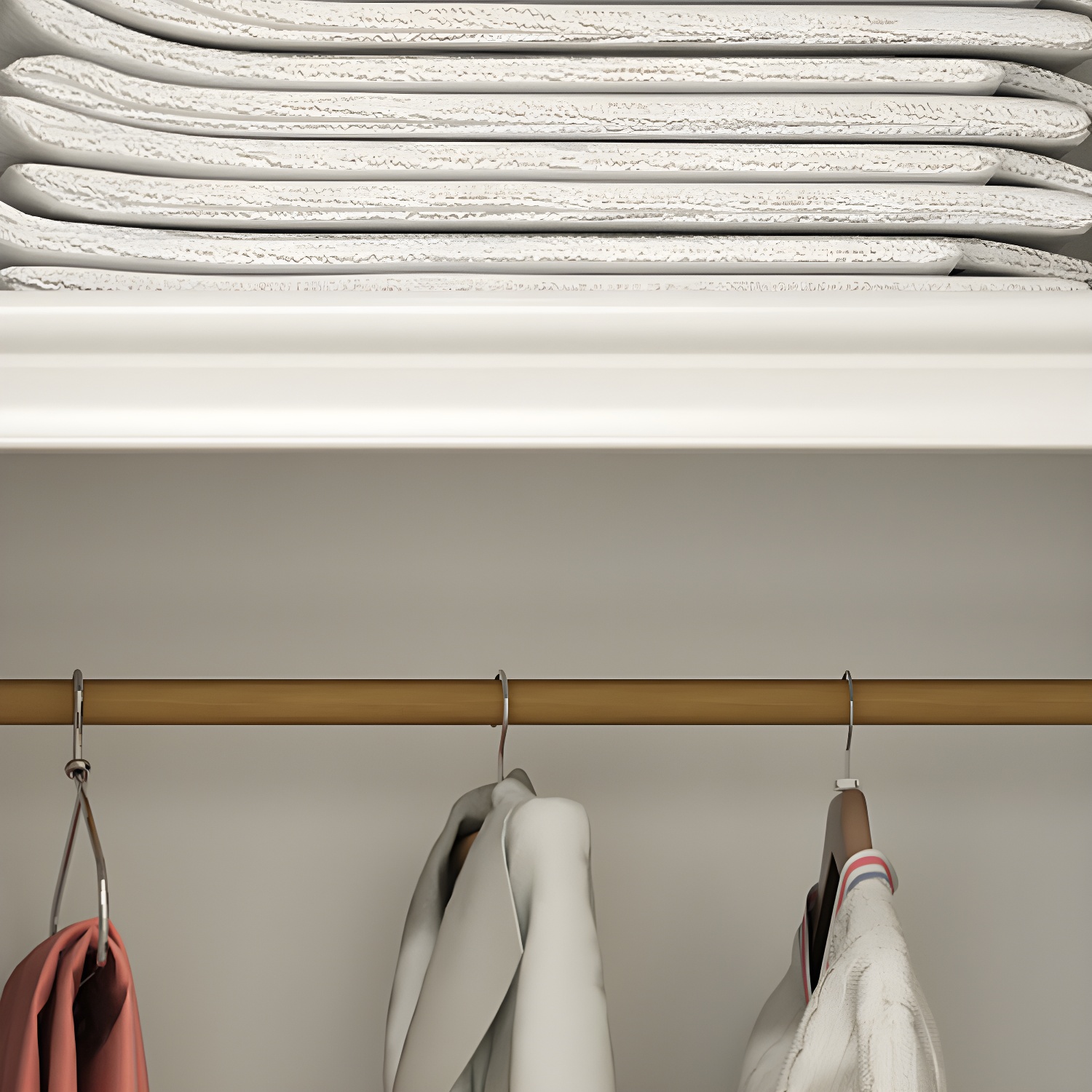 Manufactured Wood White Wardrobe for Home Modern Cabinet with Drawers - image 10