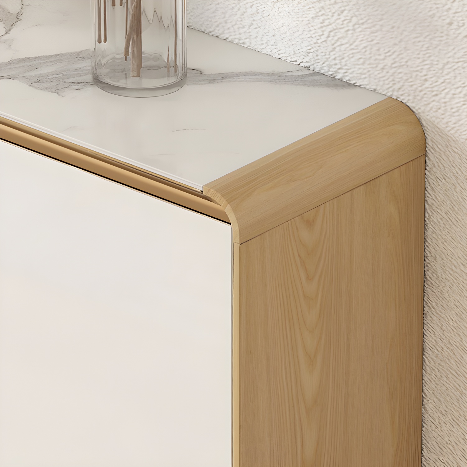 Contemporary Style Adjustable Shelving Wood Sideboard Cabinet with Cabinets and Drawers - image 7