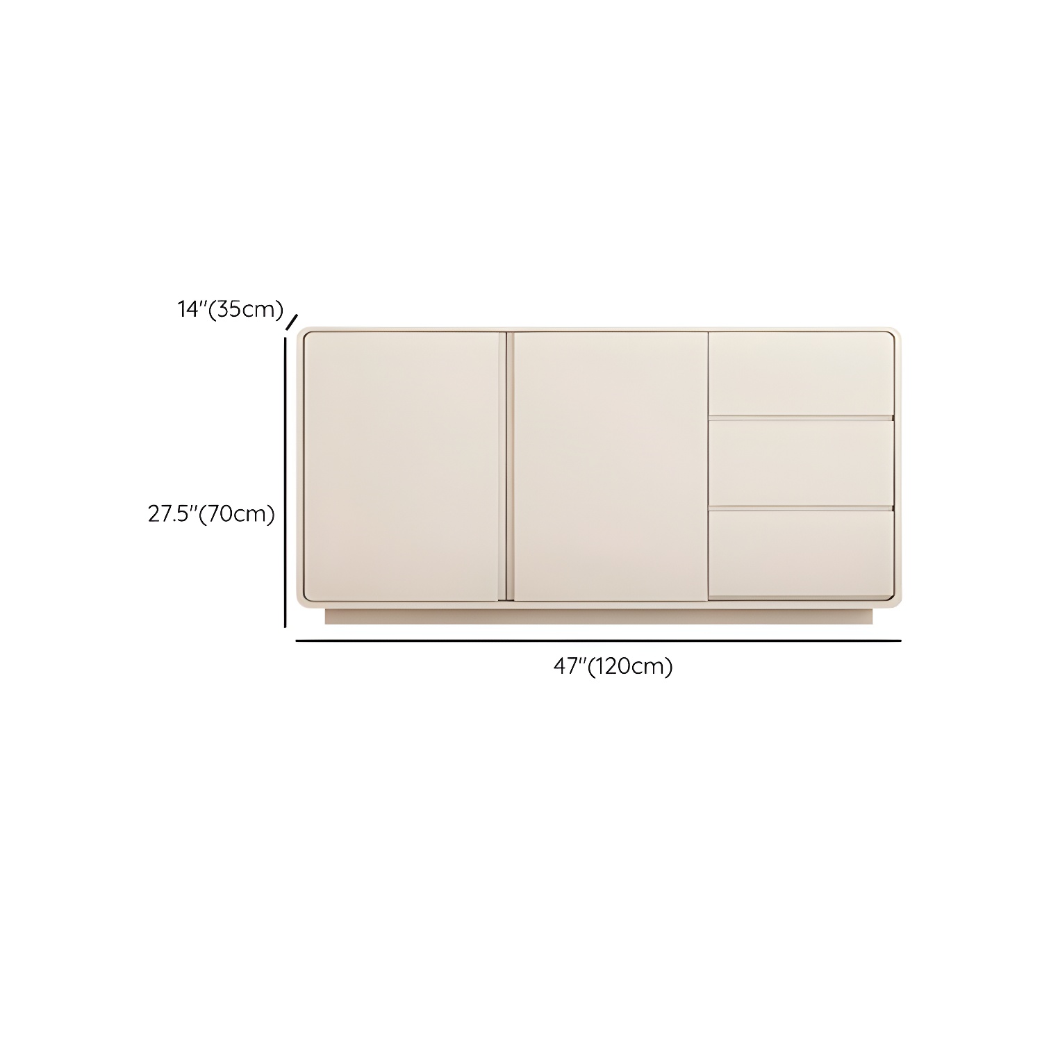 Modern White Double Dresser with Drawers and Soft Close Glides - image 12