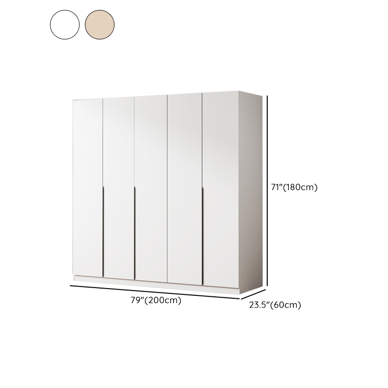 Modish Wooden Independent Armoire Cabinet with Interior Shelves and Clothing Rod - image 10