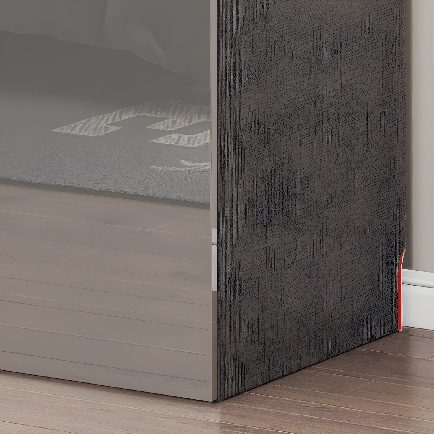 Bedroom Modern Storage Armoire Wooden Wardrobe Cabinet with Garment Rod - image 9