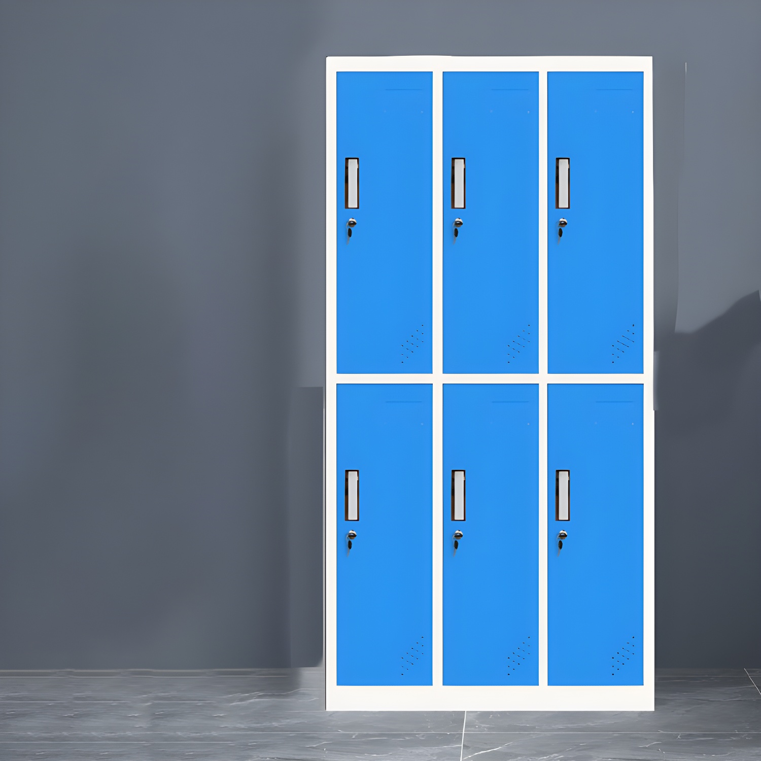 Contemporary Wardrobe 6-Door Metal Wardrobe Closet, 35.43" D x 16.53" W x 70.87" H - image 6