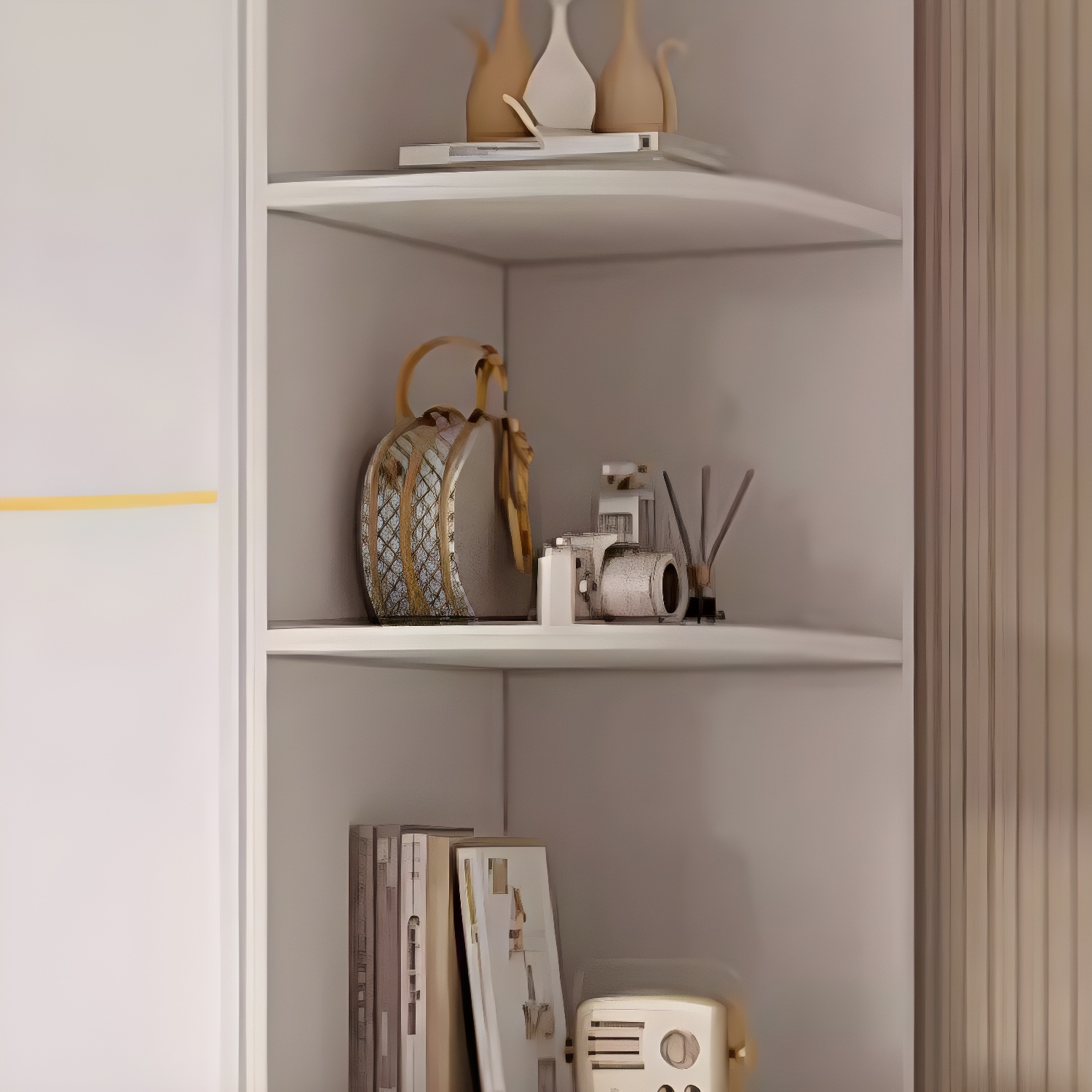 Spacious White Wardrobe Armoire with Shelves and Clothing Rod - Your Perfect Closet Solution - image 7