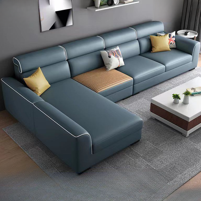 L-Shape Sofa Recliner in Lime Green/Tan/Coffee, Left Orientation - image 11