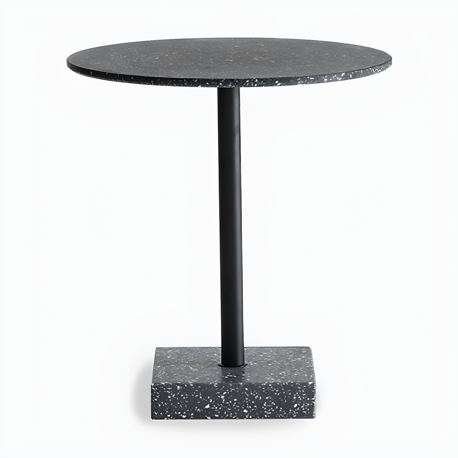 Industrial Style Dining Table Pedestal Casual Dining Site Table for Dining Room