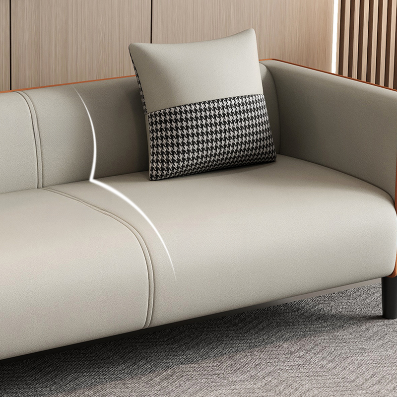 Versatile Standard Sofa/Loveseat/Single Sofa in Synthetic Leather with Dark Blue/Sage/Amber Color and Arm - image 14