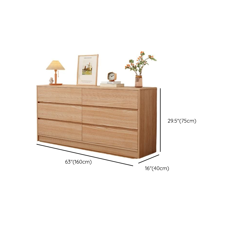 Natural Simplistic Natural Wood Double Dresser/Bachelor Chest/Lingerie Chest with 6/8/5 Drawers in Horizontal/Vertical Orientation - image 12