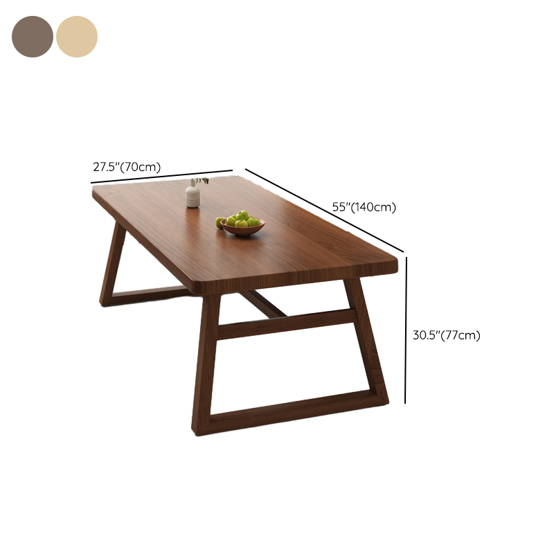 Rectangle Manufactured Wood Dining Table Set for 6/4 People with Padded Chairs, Back Support, and Brown Top - image 16