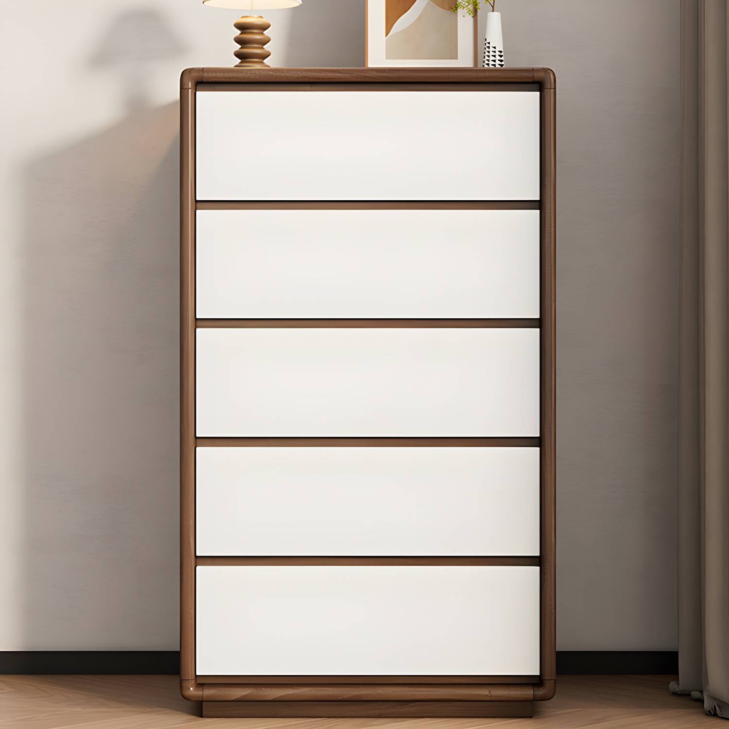 15.7'' Width 4-Drawer Modern Wood Dresser without Handles or Accents Needing Full Assembly - image 10