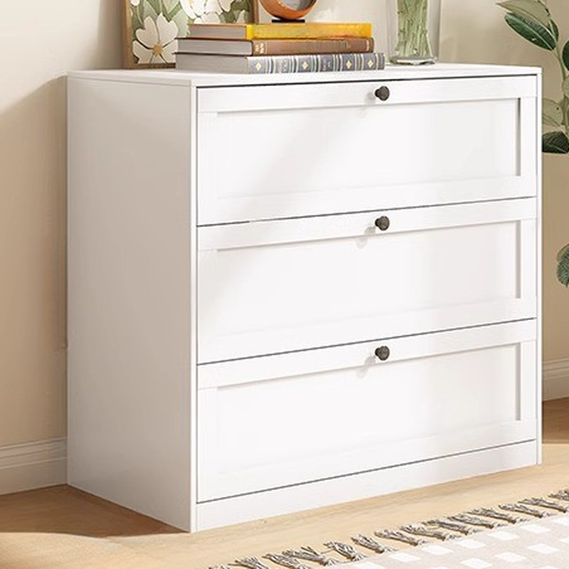 Simple Steel Bachelor Chest/Lingerie Chest with Drawers in White/Black - image 3
