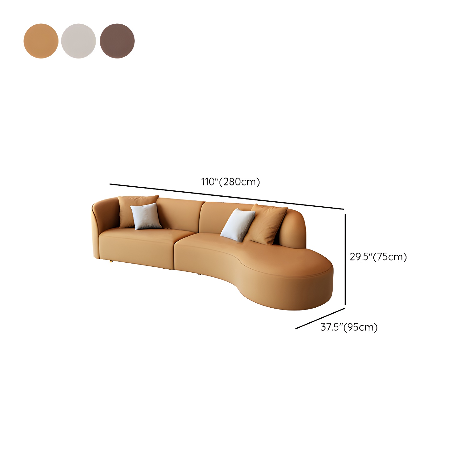 Modern Faux Leather Sectional Sofa Set with Wood Frame and Sponge Seat Fill Material - image 18