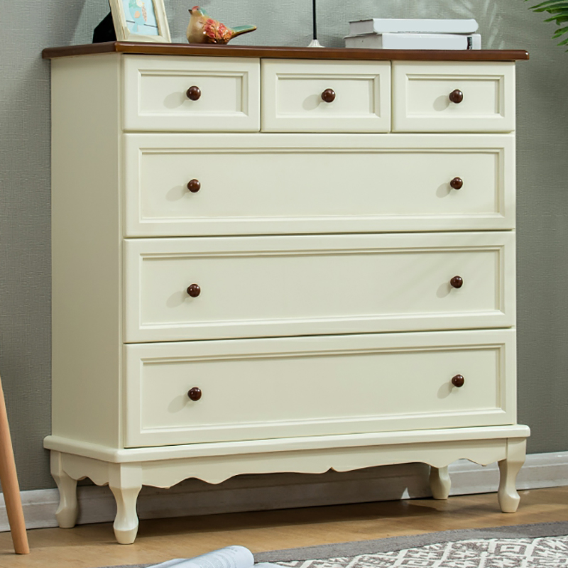 Solid Wood Countertop Storage Chest Traditional Style with Drawers - image 8